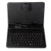 Mini USB Spanish Keyboard Leather Case with Stylus for 7 inch Tablet PC-Spanish