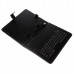 USB 2.0 Spanish Keyboard Leather Case with Stylus for 10 inch Tablet PC- Spanish