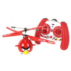 Angry Birds Flying Helicopter RC Assembled Airplane-Red