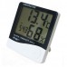 Digital LCD Temperature & Humidity Meter with Clock HTC-1 H596