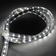 1M SMD 5050 60 LED Flexible LED Strip Lamp 220VAC Waterproof with Plug- White