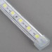 1M SMD 5050 60 LED Flexible LED Strip Lamp 220VAC Waterproof with Plug- White