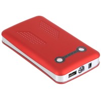 12000mAh Travel Power Mobile Power with Battery Indicator Red