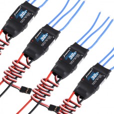 4PCS 30A Build-in BEC 2A Brushless ESC Hobbywing Program Quad-Rotor Multi RC Helicopter