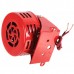 MS-190 DC 24V Metal Red Housing Mini Horn Motor Siren