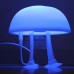 Cute Soft Rubber Jellyfish Style USB Powered White Blue Light Desktop Lamp Special Gift