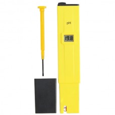 0.6" LCD Digital Pen shape PH Meter Yellow