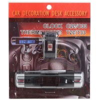 Digital Automotive Clock Car Thermometer Portable Sport Practical Clock C20