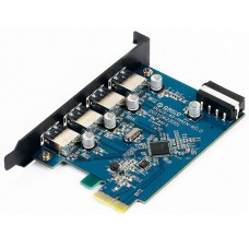 4-Port USB 3.0 High Speed PCI-E Expansion Card for Desktop