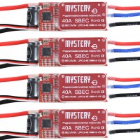 Mystery 40A UBEC Brushless ESC 5V/3A BEC Programable Speed Controller for RC Airplane 4-Pack