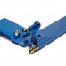 95mm CNC Aluminum Alloy Adjustable Dual Bibulous Rudder with for RC Boat RC Ship Blue