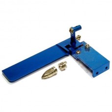 95mm CNC Aluminum Alloy Adjustable Dual Bibulous Rudder with for RC Boat RC Ship Blue