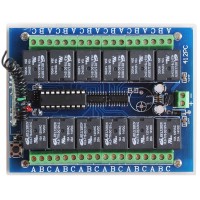 12CH Remote Control Switch Receiver Module 12V