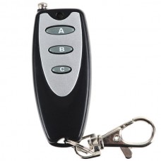 Universal Long Distance Wireless 3 Buttons Metal Remote Controller with Keychain Key Ring