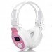 PS-398 Stereo Wireless MP3 Player Headset LCD Display TF Card/FM Radio Recording