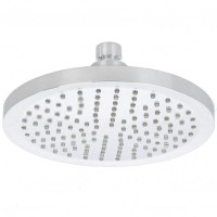 8" Round 3-Color 12 LED Battery-Free Water Temperature Sensor Shower Head