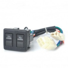 12V ST0408 Auto Double Power Window Switch - Black