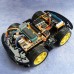 4WD Smart Car Chassis Car Body Tracking Tracing Robot Car with Encoding Disk