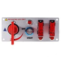 Flip-up Start Ignition Switch Panel and Accessories for Racing Sport (DC 12V)