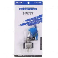 Flip Cover Nitrous Arming Switch with Blue LED Indicator Vehicle DIY