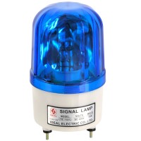 Ideal Signal Binking 10w AC220v DC 12V  Bulb Rotary Lamp with Horn/Siren Blue