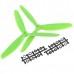 9045 9x4.5" 4-blade Counter Rotating Propeller CW CCW Blade-Green