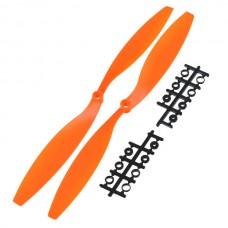 12x4.5" 1245 1245R CW/CCW Blade Rotating Propeller For MultiCoptor-Orange