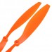 12x4.5" 1245 1245R CW/CCW Blade Rotating Propeller For MultiCoptor-Orange