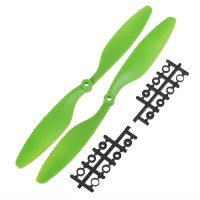 10x4.5" 1045 1045R Counter Rotating Propeller Blade For Quadcopter MultiCoptor-Light Green