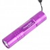 Powerlight HX-G011 High Brightness Aluminum Alloy LED 1W Flashlight Torch 1 x AA-Purple