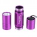 Powerlight HX-G011 High Brightness Aluminum Alloy LED 1W Flashlight Torch 1 x AA-Purple