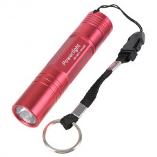 Powerlight HX-G011 High Brightness Aluminum Alloy LED 1W Flashlight Torch  1 x AA-Red