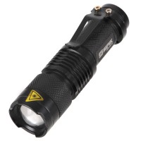 Mini  LED Flashlight Gree LED Torch Focus 1xAA Battery CK68