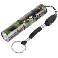 Powerlight HX-G011 High Brightness Aluminum Alloy LED 1W Flashlight Torch 1 x AA-Camouflage