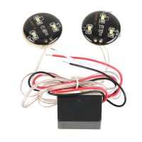 SF-2135 6 SMD LED Car Automobile Vehicle Light Round Shape Light White