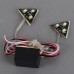 SF-2134 6 SMD LED Car Automobile Vehicle Light Triangle Shape White