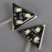 SF-2134 6 SMD LED Car Automobile Vehicle Light Triangle Shape White