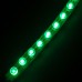 24cm Waterproof Flexible LED Strip Light 24 LEDs Light Strip Bar-Green