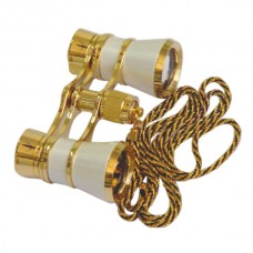 Opera Glasses Lady Gift Binocular with Metalic Gold Plating Chain