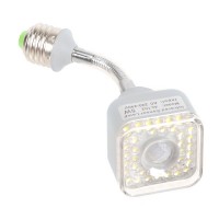 E27 220V 5W 39 LED Flexible Infrared PIR Sensor Automatic Lamp Light Bulb