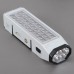 30+8 LED Light Lamp Emergency Torch Rechargable Flashlight 110-220V