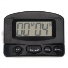 Large Screen Digital Kitchen Timer Alarm Count Up Down BK-331 Black