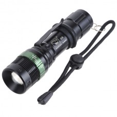 Super Bright Cree T6 LED Flashlight Torch 900 Lumens 7W Zoomable Torch Flash Light