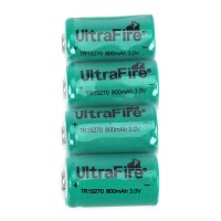 4 PCS Ultrafire CR2 3.0V 15270 800mAh Battery