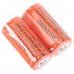 2PCS 16340 880mAh 3.7 V Rechargeable Protected Battery
