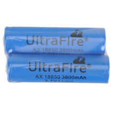 3800mAh 18650 Rechargeable Battery UitraFire Li-ion 3.7V 2 PACK