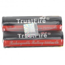 2PCS TrustFire 18650 2400mAh 3.7V Rechargeable Li-ion Battery