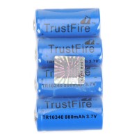 2Pcs TrustFire Protected 14500 3.7V 900mAh Rechargeable Lithium Batteries