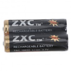 2PCS 18650 ZXC Li-ion 3800mAh 3.7V Rechargeable Battery for LED Torch