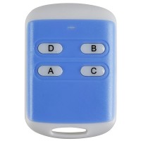 4Channel Universal Long Distance Wireless 4 Keys ABS Remote Controller Blue